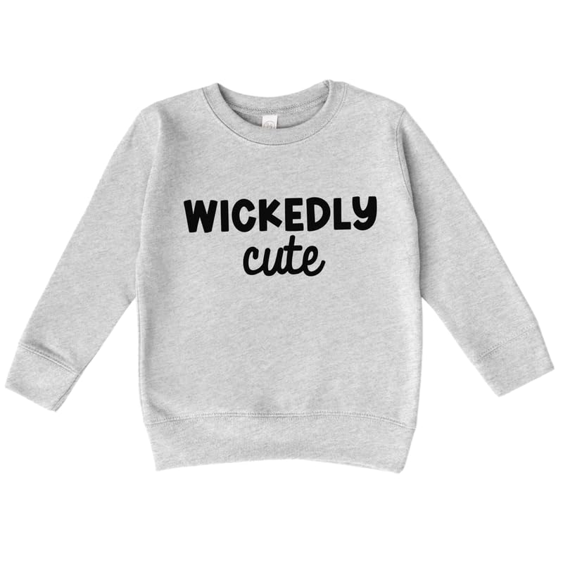 Bump and Beyond Designs Wickedly Cute Boys and Girls Halloween Sweatshirt for Toddlers and Kids