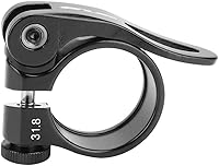 Vista 1 de Abrazadera de poste, Clip de tubo de abrazadera de liberación rápida de aleación de aluminio para bicicleta de asiento de 27.2/1.126 in (negro)