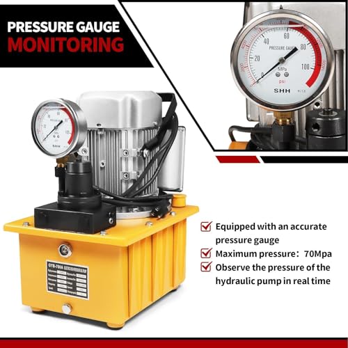 Image of Nakkaa 750W 220V 7L Electric Hydraulic Pump Double Return Pump with 3 Meter Oil Pipe Prototype Switch Hydraulic Power Pack Cylinder Electric Portable Pump
