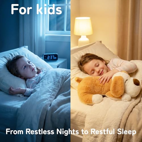 Image of Niuniu Daddy Weighted Dog Stuffed Animal for Kids & Adults, 17 inch | 2.8 lbs Weighted Plushies Pillow for Sleeping and Calming, Cute Lying Plush Toy Large Huggable Gift for Everyday Comfort