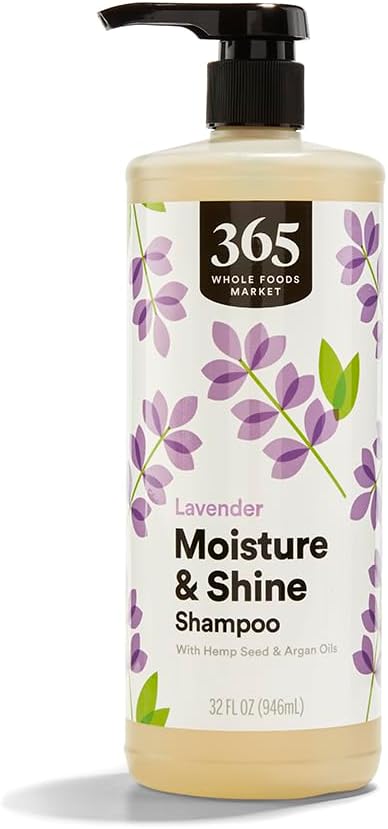 Moisture & Shine Shampoo with Hemp Seed & Argan Oil, Lavender Scent, 32 Fl Oz