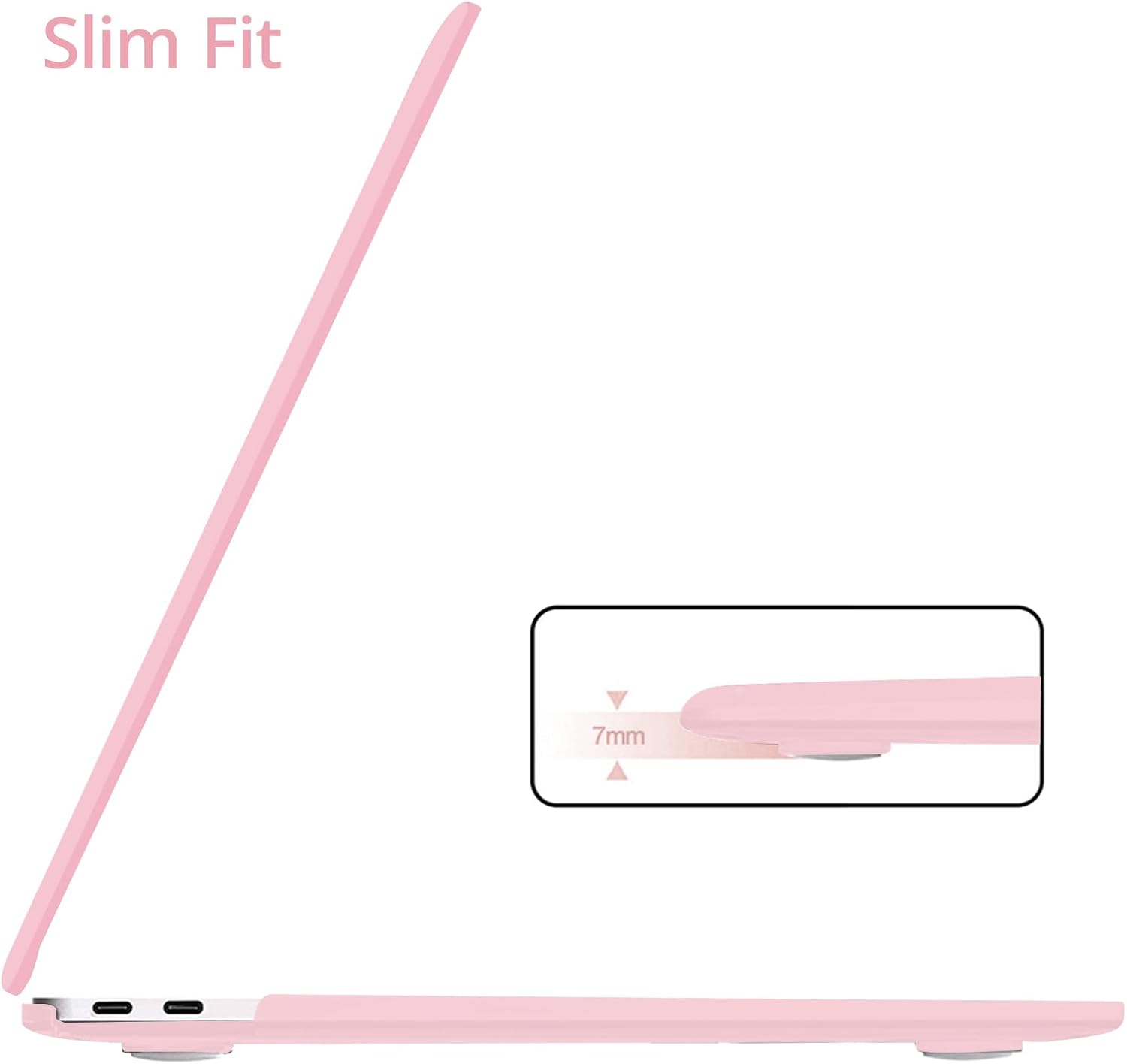 Anban for MacBook Pro 13 inch Case 2025 2024 2023 2022-2016 M2 M1,Baby Pink image 2