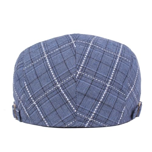 Image of Quanhaigou Men's Cotton Flat Ivy Gatsby Newsboy Driving Hat Adjustable Irish Cabbie Ivy Driving Hunting Cap