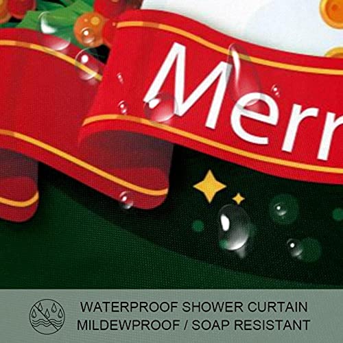 Rideau de douche de Noël sans odeur pour une douche saine et festive - 4