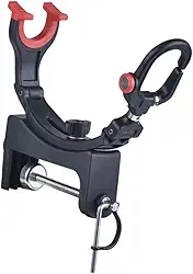 oshhni Suporte para vara de pescar em barco, suporte profissional ajustável e leve para vara de pescar em barcos e iates costeiros
