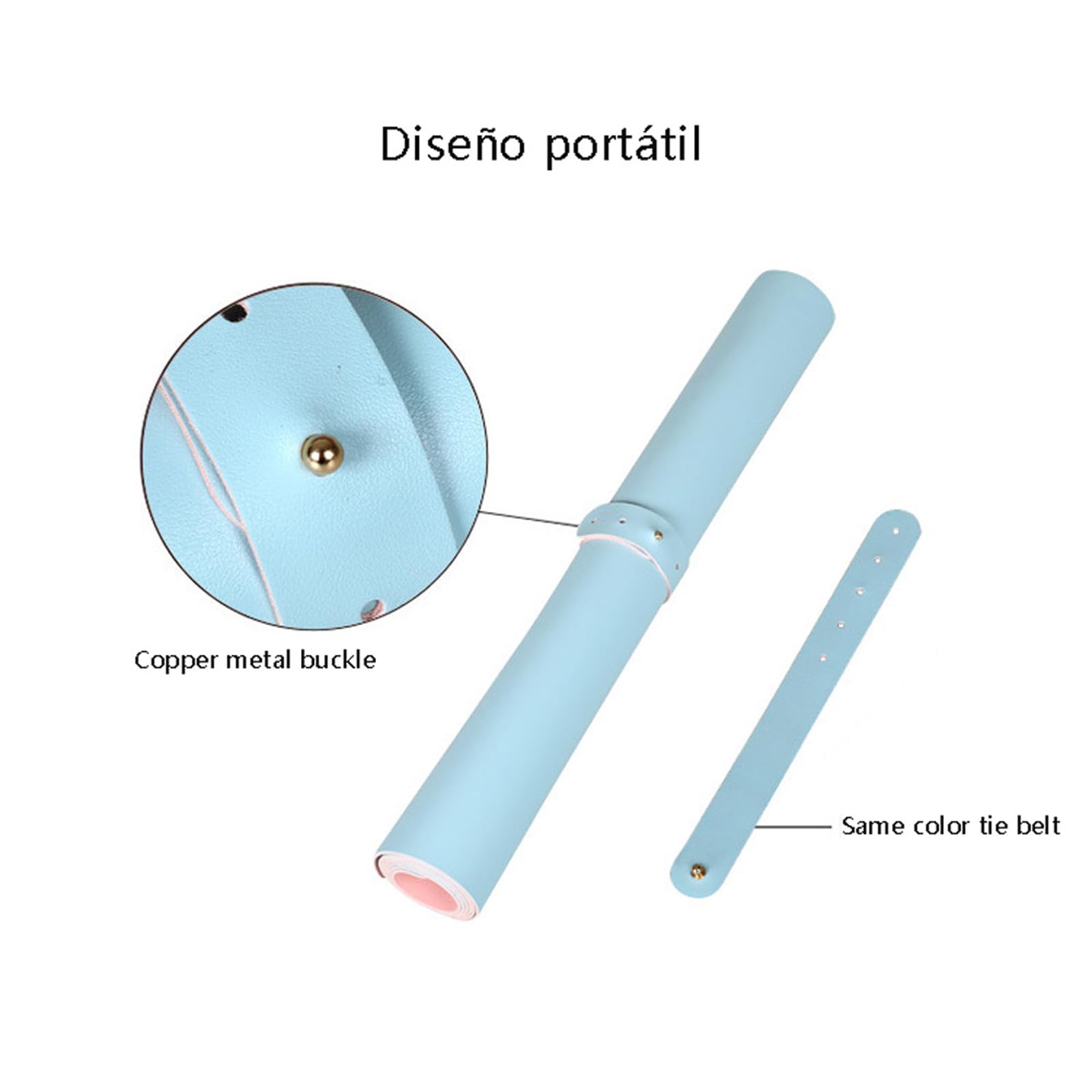 Tappetino da scrivania multifunzionale ultra sottile in pelle impermeabile doppio uso mouse e tappetino da scrittura per ufficio e casa protezione da scrivania ergonomico portatile elegante e durevole