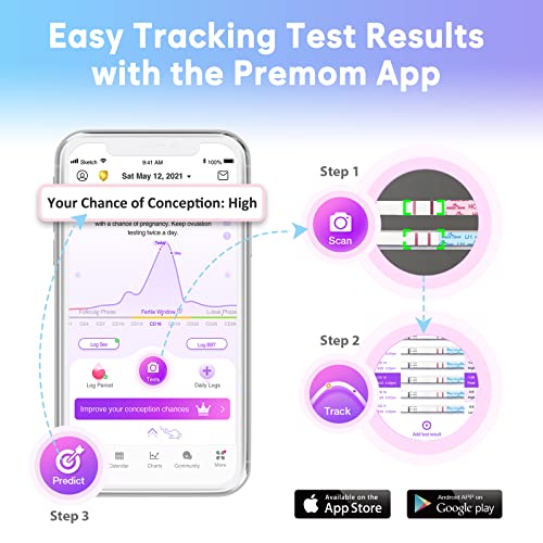 Image of Easy@Home Ovulation Test Strips, 100 Pack Fertility Kit with 100 Urine Cups | FSA Eligible Ovulation Predictor Kit for Women, Use with the Premom App for Daily LH Testing and Cycle Tracking