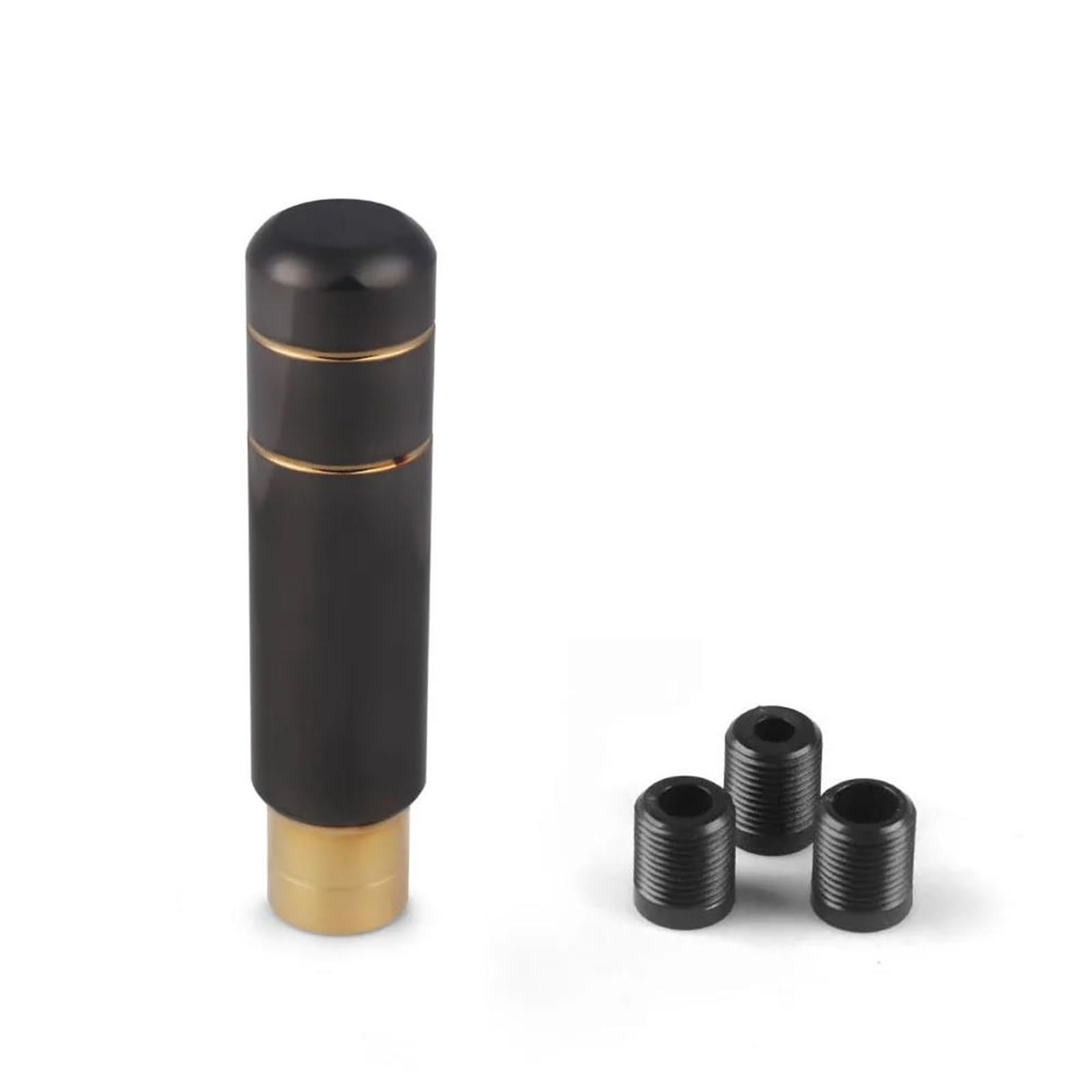 FSOZDBBPL Automotive Parts 90MM/130MM/180MM Universal Gear Shift Knob Manual Transmission Aluminum Shifter Lever Knob(130mm Black Gold)