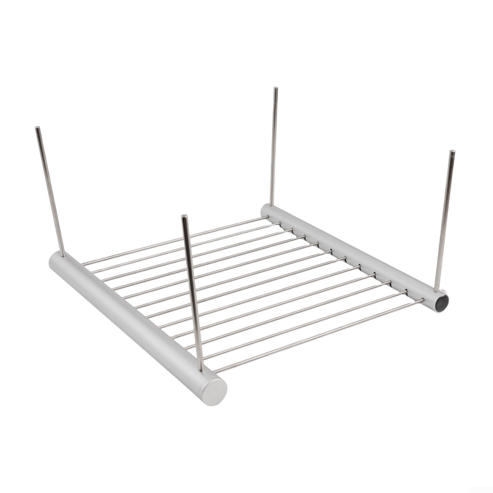 Parrilla de camping portátil de acero inoxidable ligera parrilla plegable de carbón con tubo de transporte para un fácil almacenamiento, ideal para cocinar al aire libre