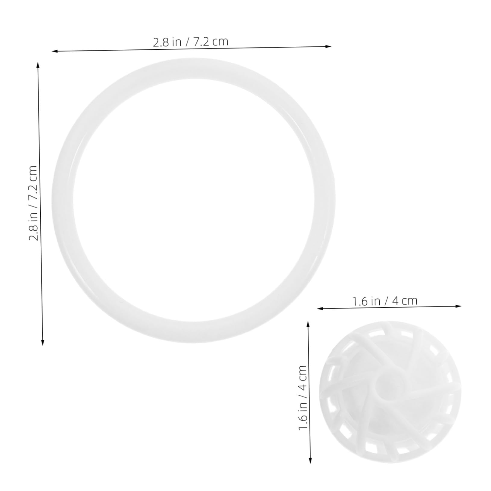 HANABASS Fish Agility Enhancer Pcs Training Ring Set Media Balls Suction Cup for Easy Install in Aquarium