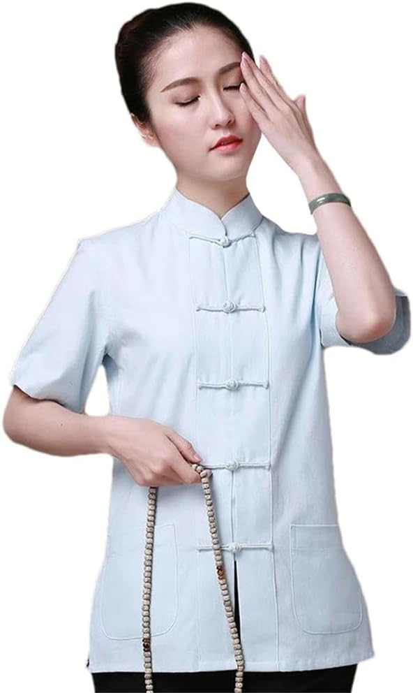 Tunic Cotton Chinese Traditional Women Kung Fu Blouses Tang Suit Shirts Tops Camisa Blusa Tops