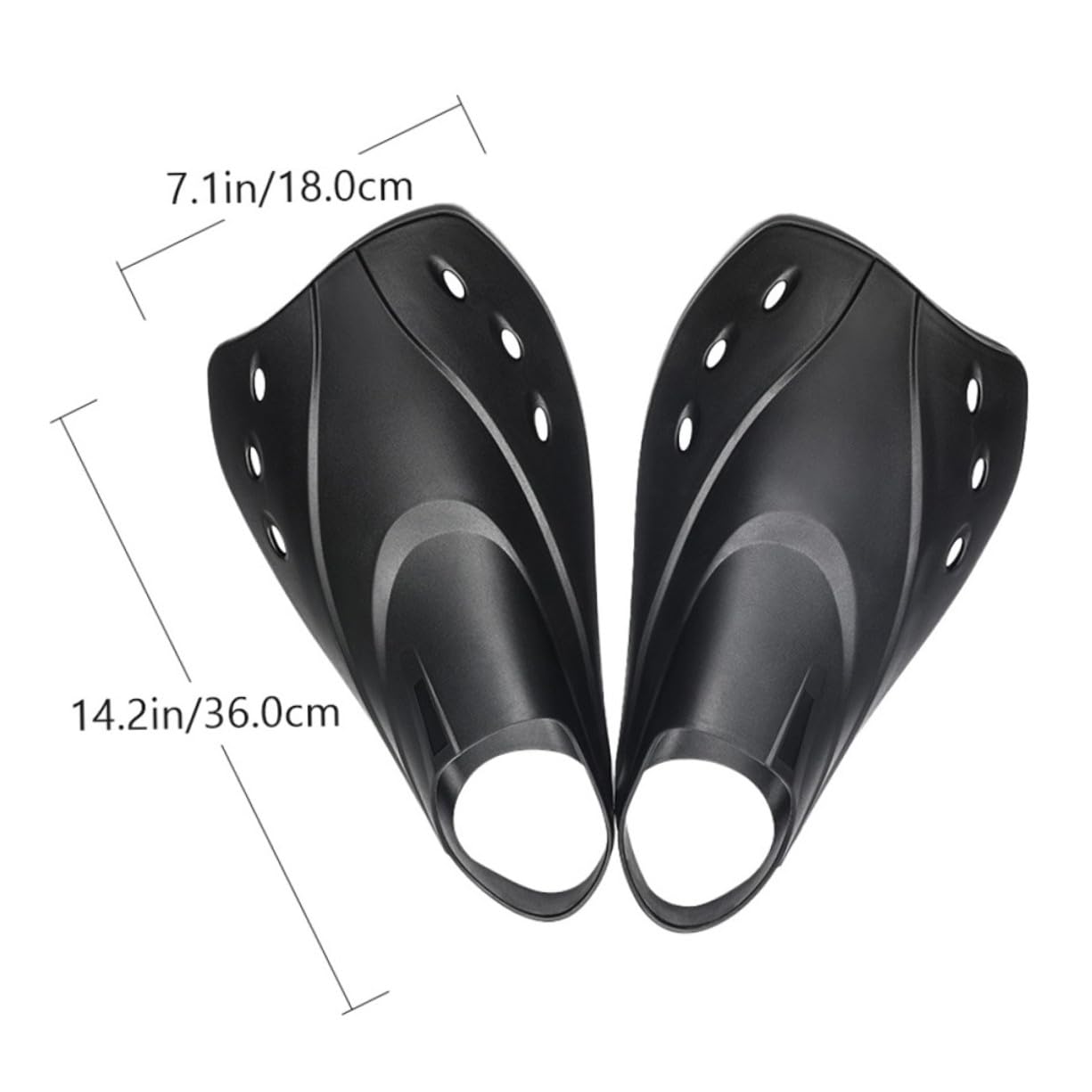 Pinne da Nuoto Leggere e Regolabili in Materiale Flessibile Morbido, per Allenamento e Immersioni, Perfette per Creare Un'atmosfera Estiva Durante Nuoto