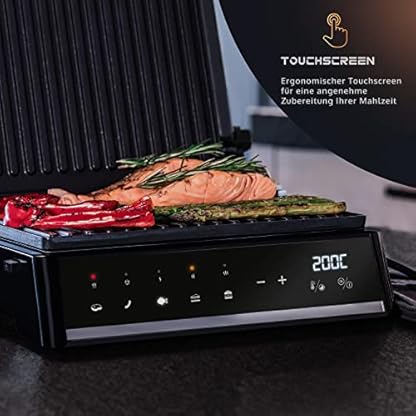 JAP Integrill Smart Kontaktgrill | 29 x 23 CM Grillplatten | Spülmaschinenfeste Grillplatte | 180 Grad | XL… – Bild 8
