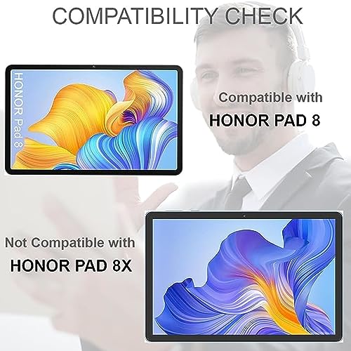 Image of Tempered Glass Full Screen Protector Compatible With Honor Pad 8 12 Inch Smartphone (2023)(Transparent) (Pack Of 1)