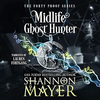 Diseño de la portada del título Midlife Ghost Hunter
