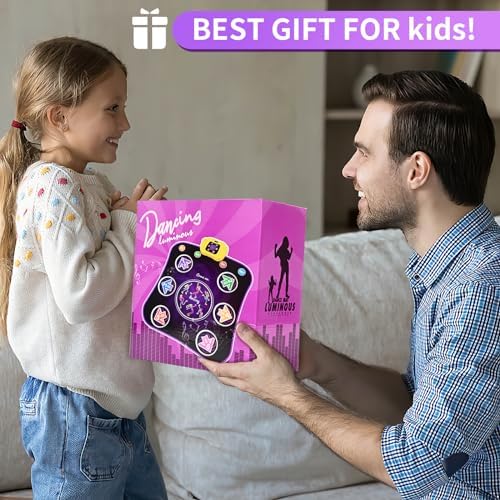Dance Mat Toys with Wireless Bluetooth for 3-12 Year Old Kids, Lights Up Electronic Dance Pad with Built-in Music 5 Levels Dance Games Modes, Gifts for 3 4 5 6 7 8 9 10 11 Year Old Girls Boys