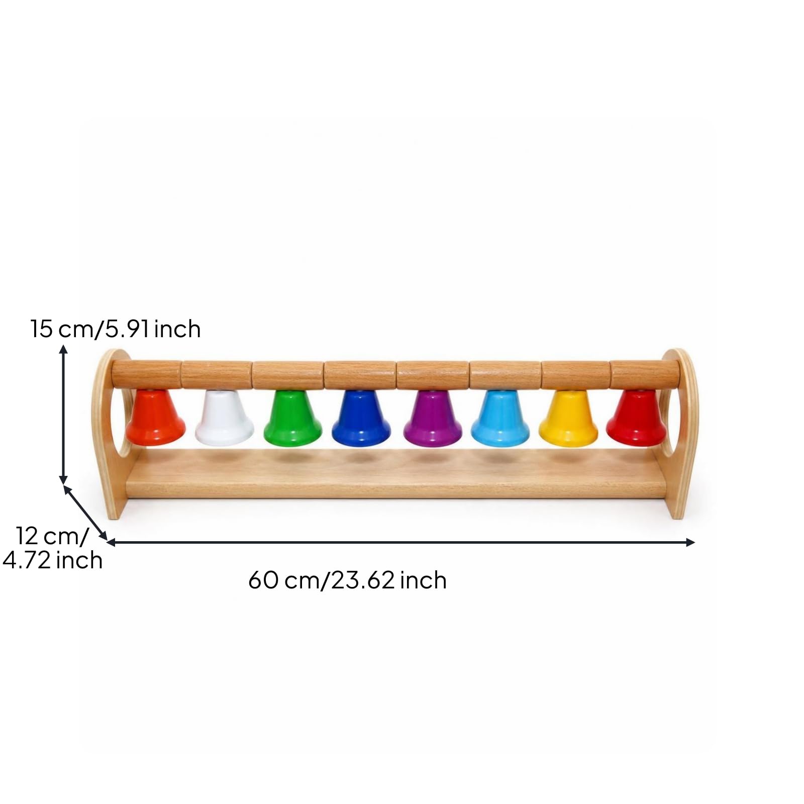 Kinder Musikinstrument Xylophon Glockenspiel Klangspielzeug Holzspielzeug Lernspielzeug mit Holzstab Und Metallklangplatten für Vorschule Kindergarten Zuhause