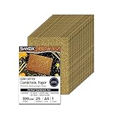 SANZIX 25 Sheets Gold Glitter Cardstock - 110lb. 300 GSM - 8.2 x 11.7 Inch Heavyweight Glitter Paper Cardstock for Cricut, Scrapbook, DIY Crafts, Decor, Gift Wraps, Booklet Covers, Custom Cards