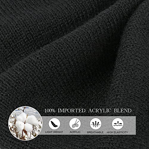 Men Winter Beanie Hat, Womens Knitted Slouchy Beanies Cuffed Skull Cap Warm Ski Hat #TOP3