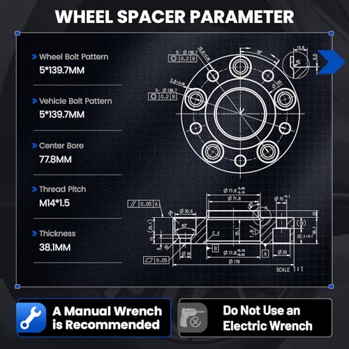 Image of 1.5inch 5x139.7mm Wheel Spacers Compatible with Ram 1500