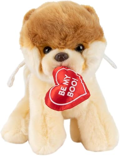 GUND Boo Worlds Cute Dog - Peluche de ángel Cupido para el Día de San Valentín 9 pulgadas