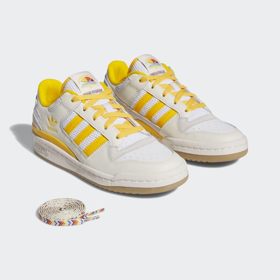 adidas Originals Women's Forum Low Shoes, Cream White/Crew Yellow/Cloud White, US 10 W2