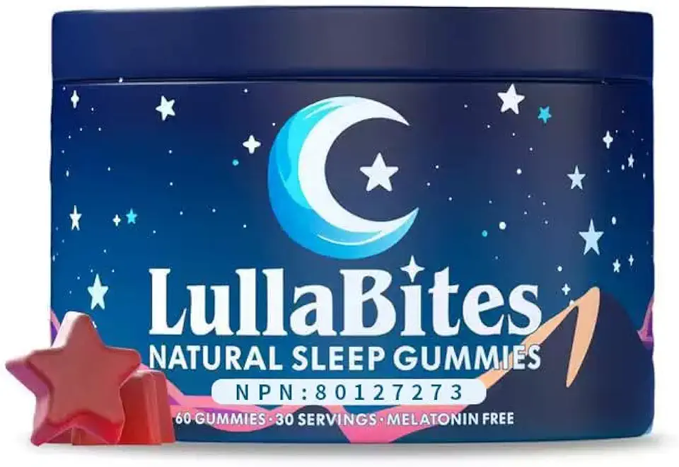 Natural Strawberry Star-Shaped Sleep Gummies – 60 Sugar-Free, Gluten-Free Gummies – Helps Relax, Fall Asleep & Improve Sleep Quality