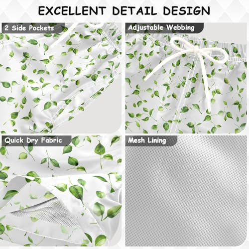 senya Green Leaf Boys Swim Trunks Toddler Shorts Swimwear Boardshorts3