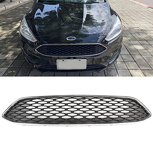 Pensun Front Bumper Grille Replacement For 2015 2016 2017 2018 Ford Focus"S" &"Se" Upper Center Grill Honeycomb Style Replace #F1Ez-8200A F1Ez-8200B / Gloss Black #TOP7