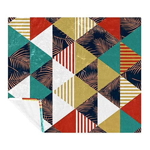 Couverture polaire en microfibre douce style géométrique pour intérieur raffiné - 2
