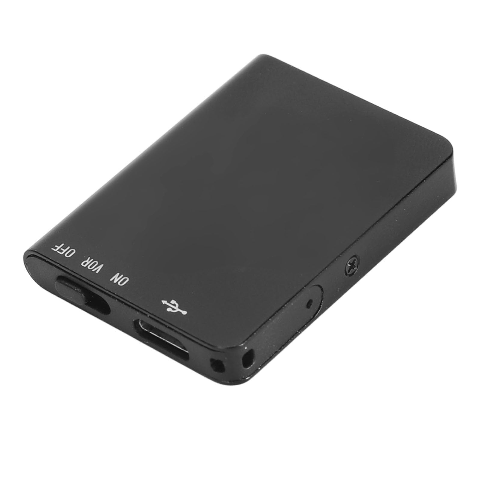 Grabadora Activada por Voz, Dispositivo de Grabación de Voz de Aleación de Aluminio Reducción de Ruido HD Adsorción Magnética para Entrevista (8GB)