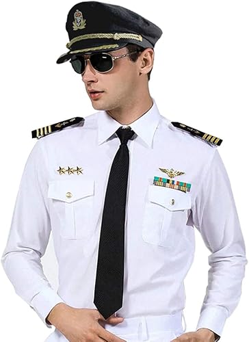 Miniatura 3 de Ibeauti Disfraz de capitán ajustable unisex para adultos sombrero de almirante gorra de marinero para cosplay