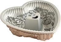 Vista 5 de Nordic Ware Wildflower Heart Bundt, 6 tazas, caramelo