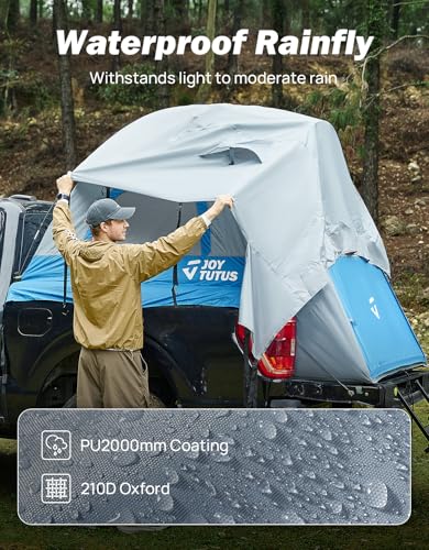 image for JOYTUTUS Truck Tent, Portable Truck Bed Tent for 5.5'-5.8' with Rainfl