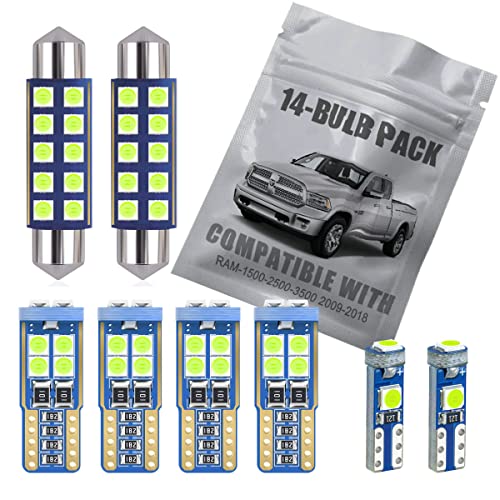 Kit LED interior azul hielo 14 piezas para Dodge Ram miniatura 1