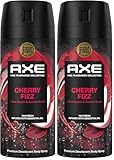 Axe desodorante en aerosol Axe Cherry Fizz, 150 ml (Paquete de 2)