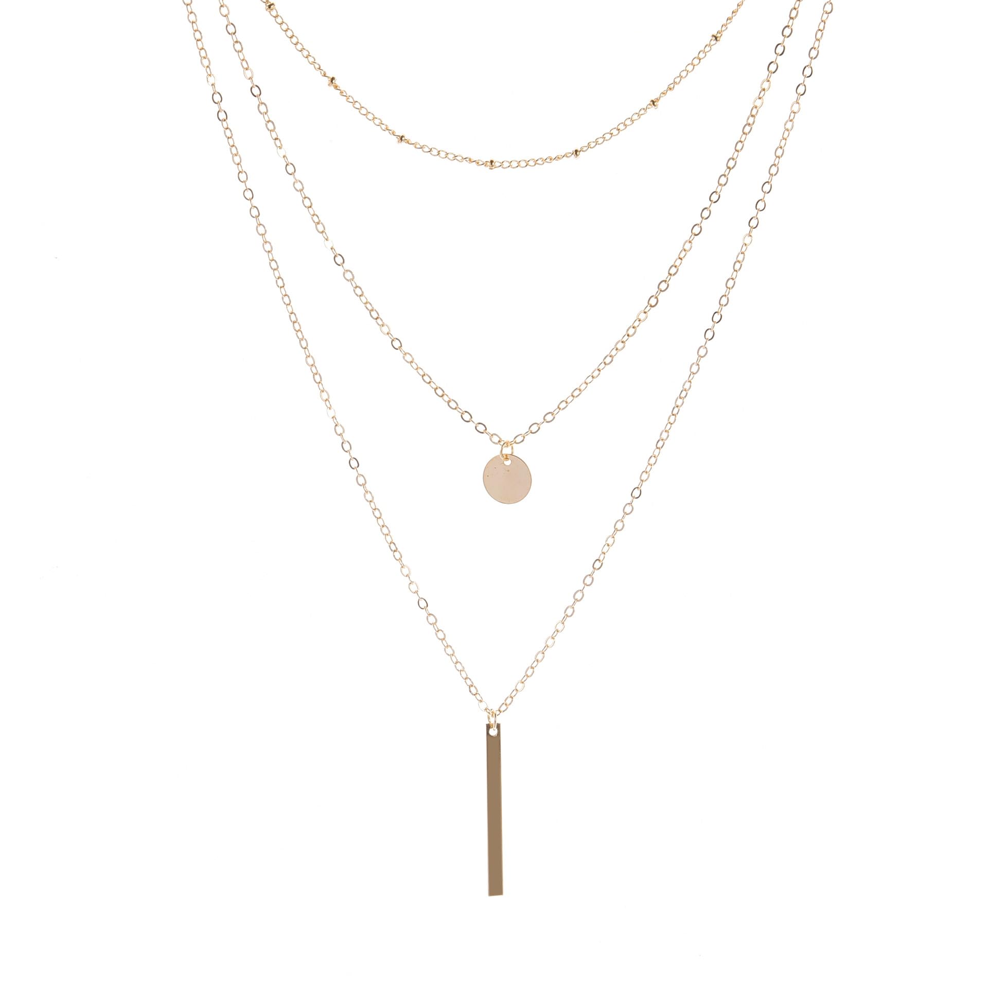3 Layered Gold Plated Multilayer Chain (B0D8JBVDKR) Amazon Price History, Amazon Price Tracker