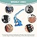 FLK Tech Hand Press Grommet Machine Craft/Industrial Use Heavy Duty with 1500 Grommets Eyelet, 3 Dies Grommet Punch Tool