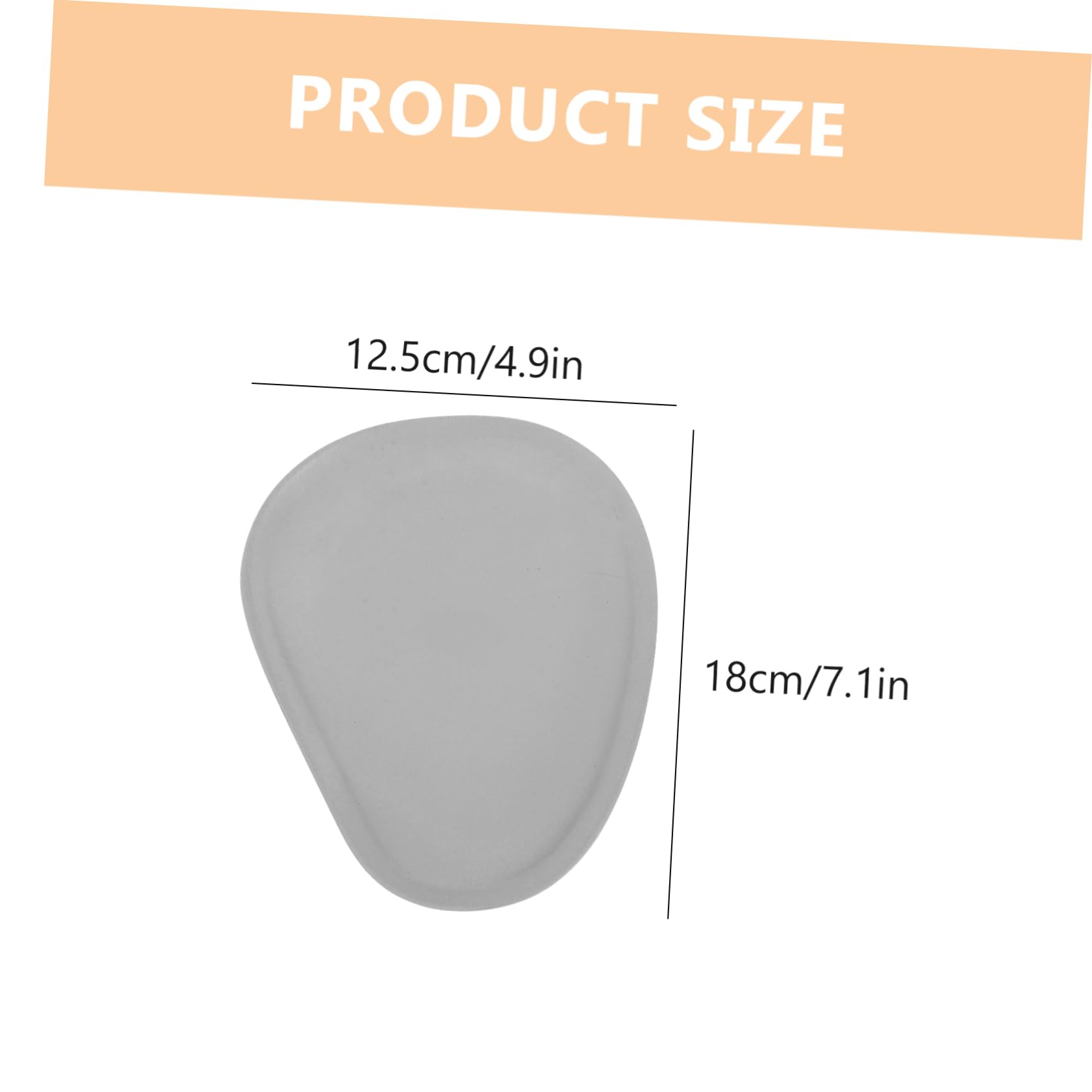 SOLUSTRE Concrete Plate Decor Tray Coffee Serving Fruits Decorative Tea Centerpiece Decoration