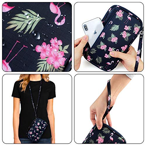 Image of RFID Family Passport Wallet Holder Waterproof, Travel Document Organizer Credit Card Clutch Bag for Men Women, RFID Flamingo, One Size, Classic