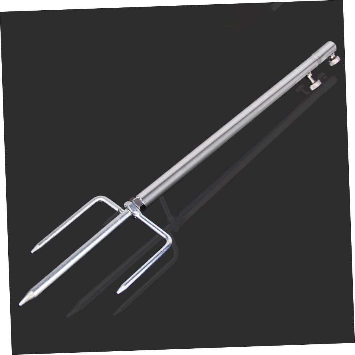 VANZACK Fishing Pole Stand Bait Tray Multi-Functional Rack Fishing Guard Sturdy and Comfortable Adjustable Length