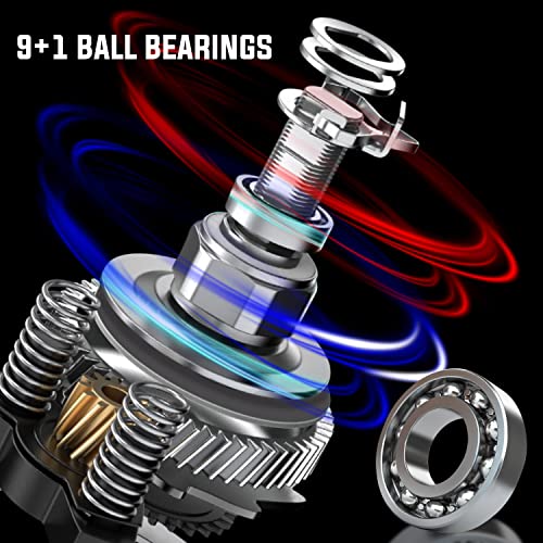 Moulinet baitcasting performant Sougayilang 9+1 roulements blindés - 6