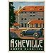 MyPuzzle Asheville: North Carolina, Vintage Poster - Premium 300 Piece Jigsaw Puzzle for Adults