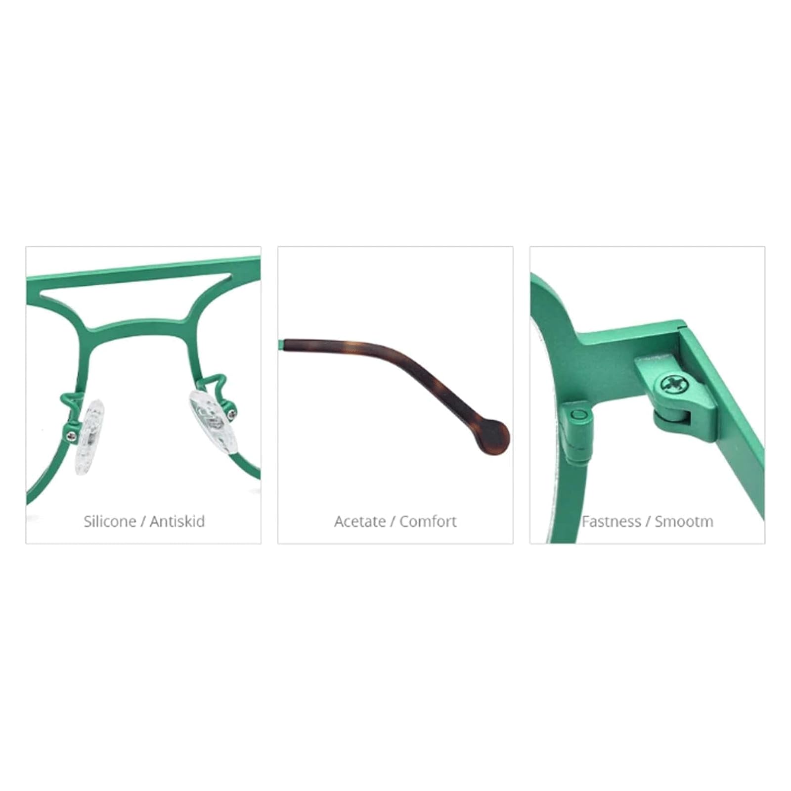 EYPKPL Montature per Occhiali quadrate Montature per Occhiali in Titanio Puro Montature per Occhiali ottici Colorati Occhiali da Vista Leggeri vestibilità Perfetta