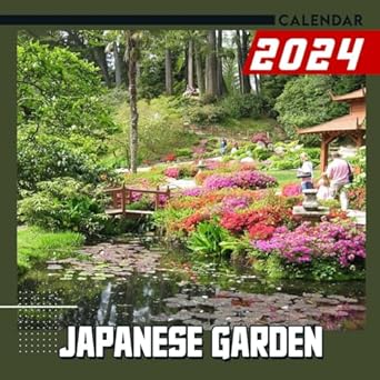 Japanese Garden Calendar 2024-2025: Relax Calendar 12 Month 2024