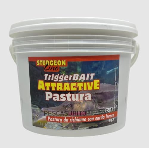 Pastura Pronta per Storione Richiamo Concentrato Esca Pesca Storioni