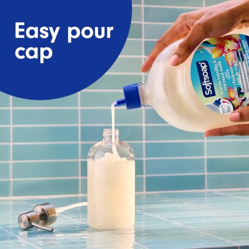 Image of Softsoap Liquid Hand Soap, Warm Vanilla and Coconut Milk, 50 fl oz Refill