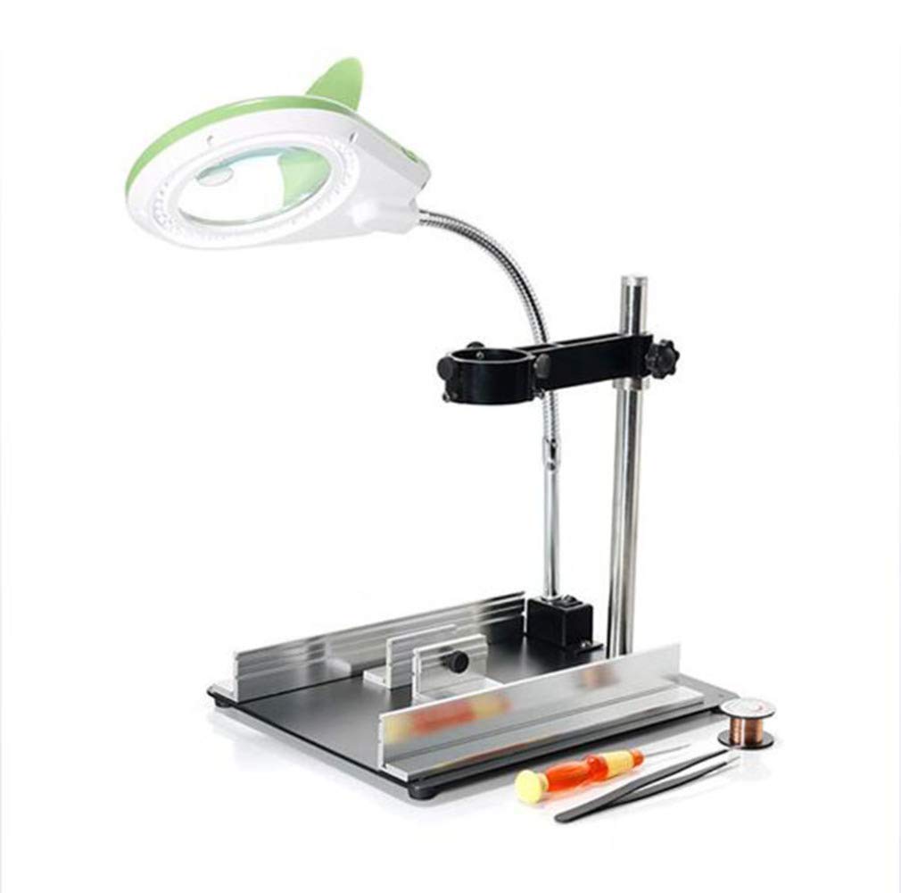 Lupa 8X con 40 Luces LED, lámpara de Escritorio, Lupa de sobremesa para Manualidades, inspección, Lectura, joyería, diseño, Soldadura, Costura, Interesante, Vida Moderna.
