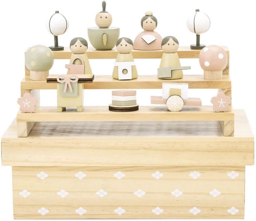 雛人形 会津塗り収納セット・人形工房 道翠・間口約55×奥行約