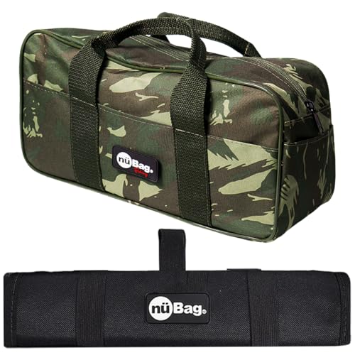 Kit Pesca Bolsa Pequena de Mão Camuflada e Porta Anzol Empate Acessórios Organizados Leve e Fácil Nü Bag (Porta Anzol - Preto)